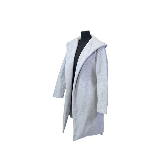 Zara Gray Knit Open Front Coat - Size Medium - Minimalist - Picture 4 of 10